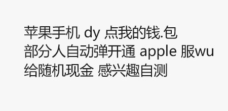 苹果手机 自测自辩
