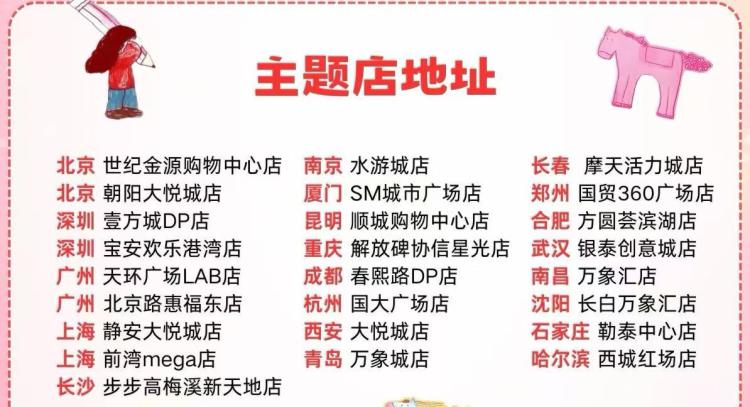 预告！喜茶画小马领奶茶券2月9日 喜茶如图的主题门店到店画小马 得的新年赠饮1杯参与门店如图，每天限100杯